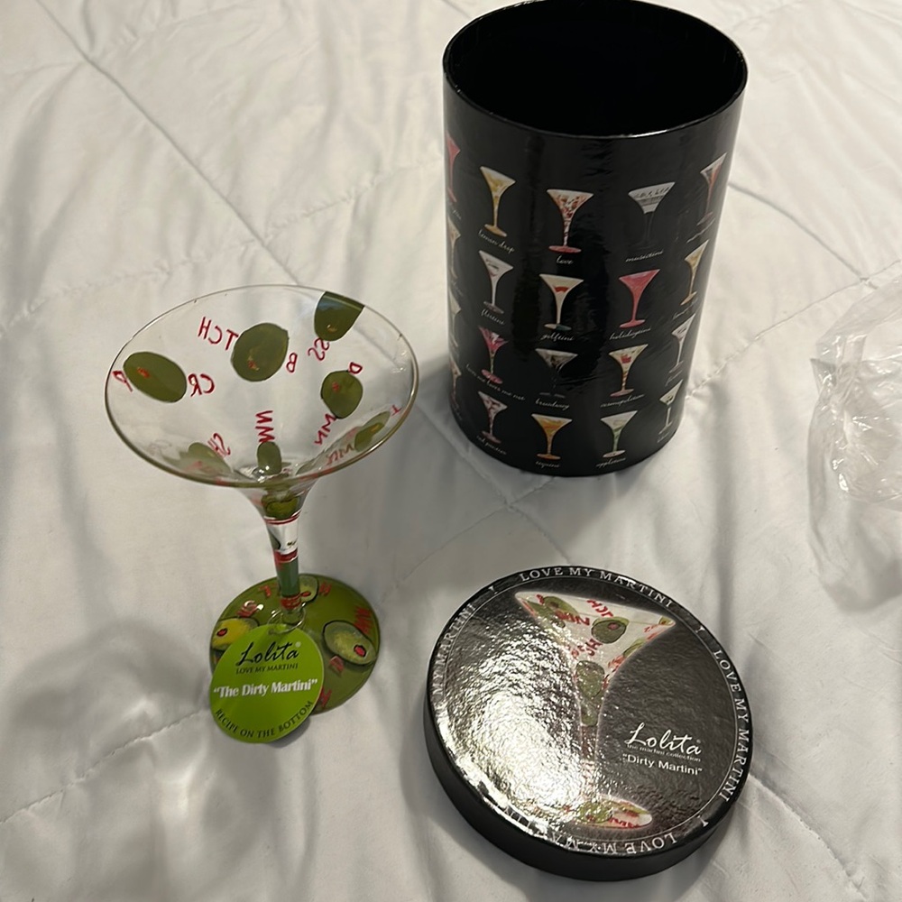 Lolita Martini Collection “Dirty Martini” Glass